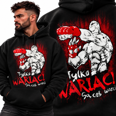 BLUZA Z KAPTUREM SPORTY WALKI WARIACI